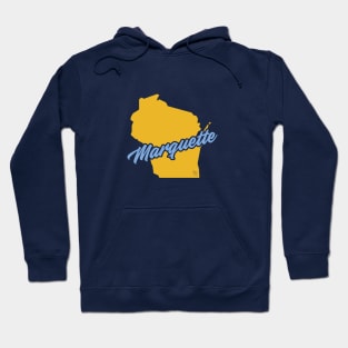 Marquette Script State Hoodie